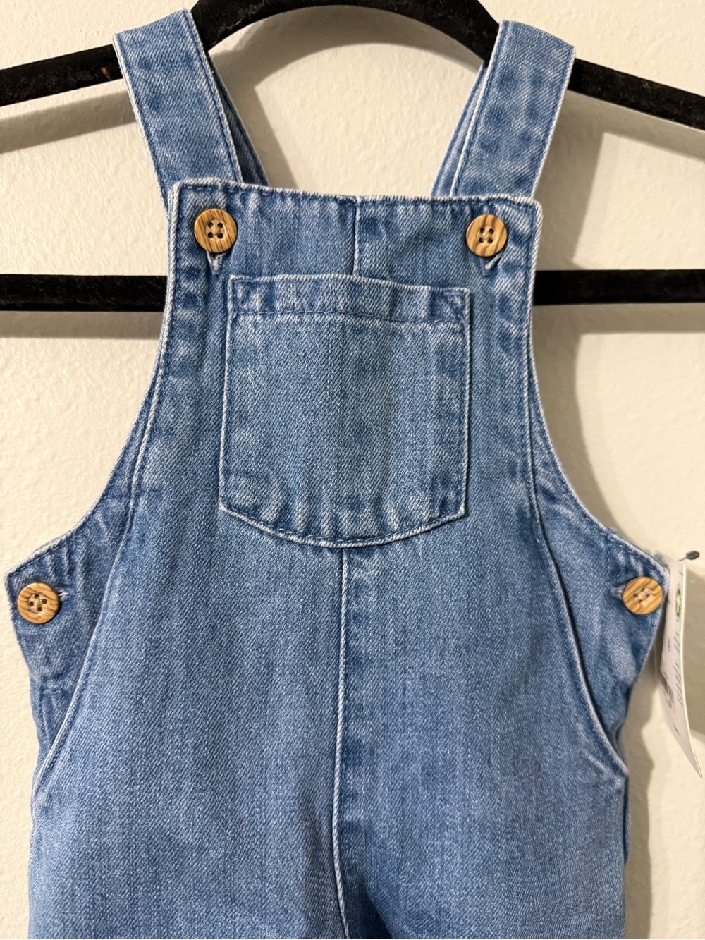 Cute Carter’s Little Planet Organic Blue Denim Baby Overalls 3M NWT with Pockets